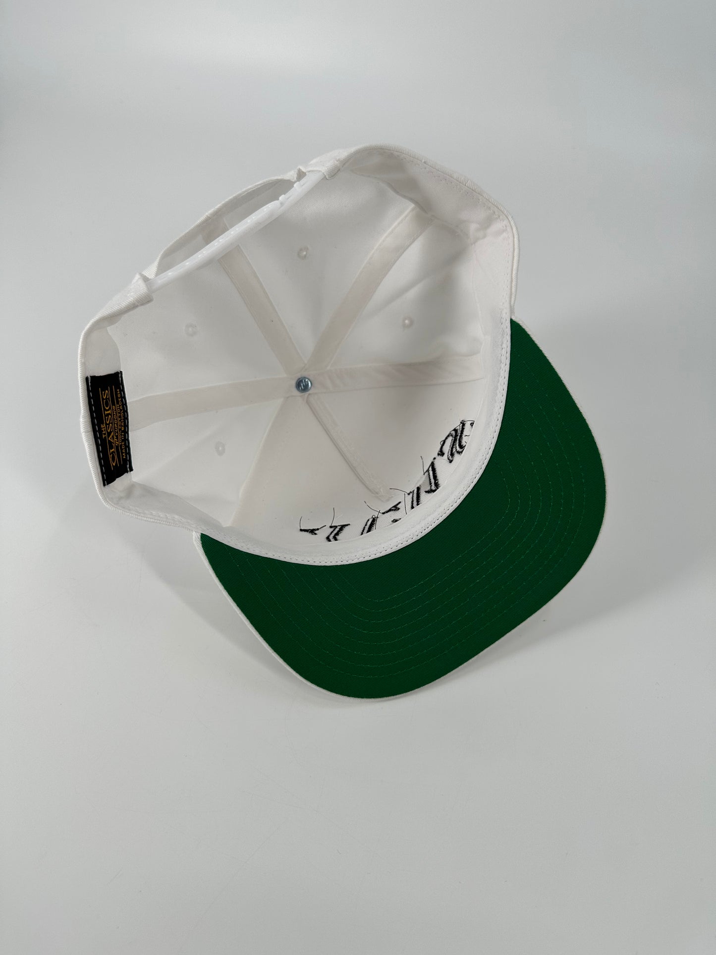 Black on White Snapback Hat