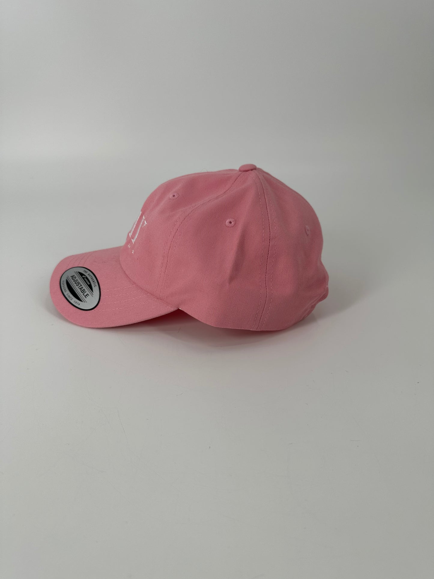 White on Pink Dad Hat