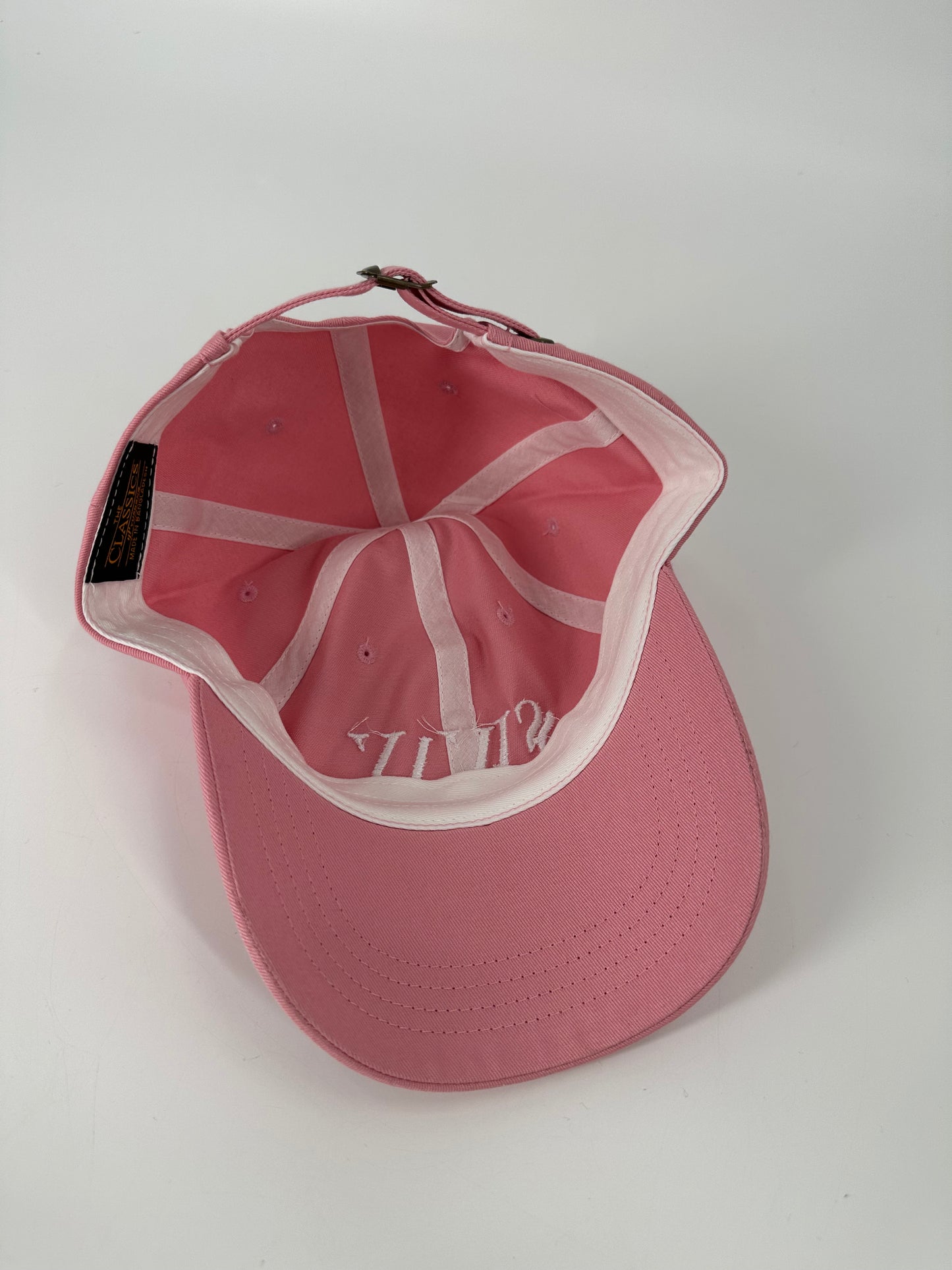 White on Pink Dad Hat