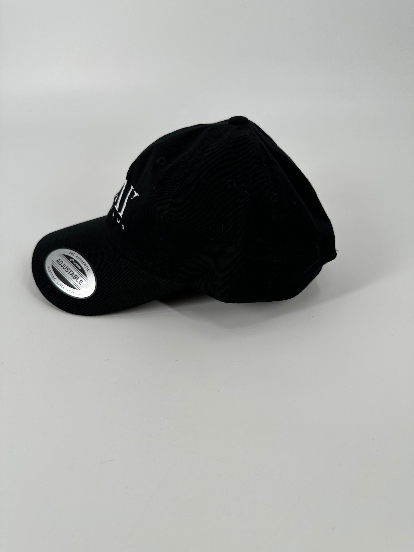 White on Black Dad Hat