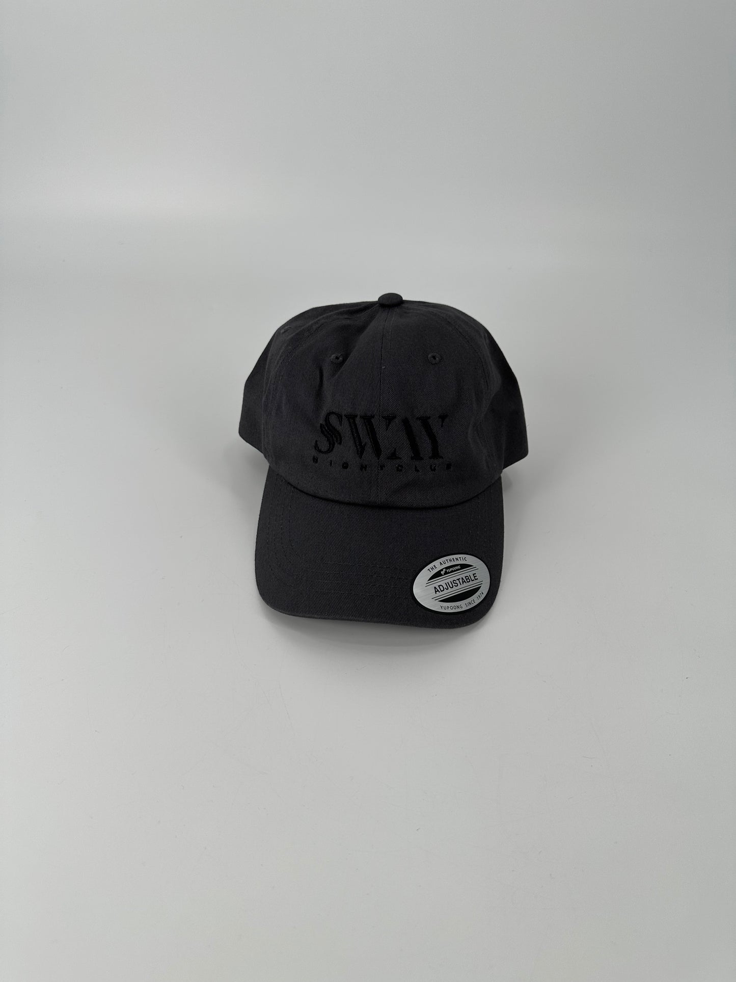 Black on Gray Dad Hat