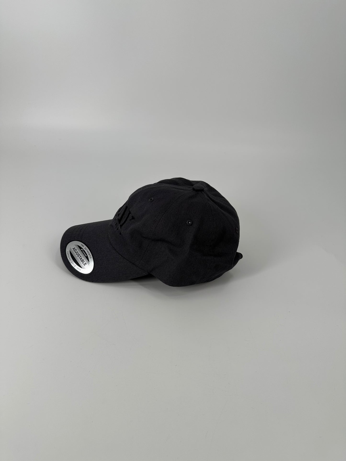 Black on Gray Dad Hat