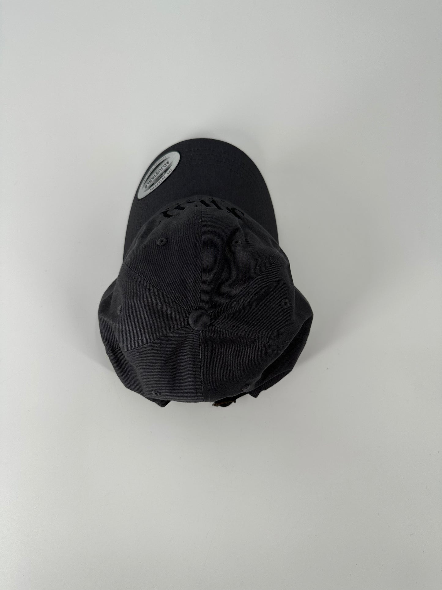 Black on Gray Dad Hat