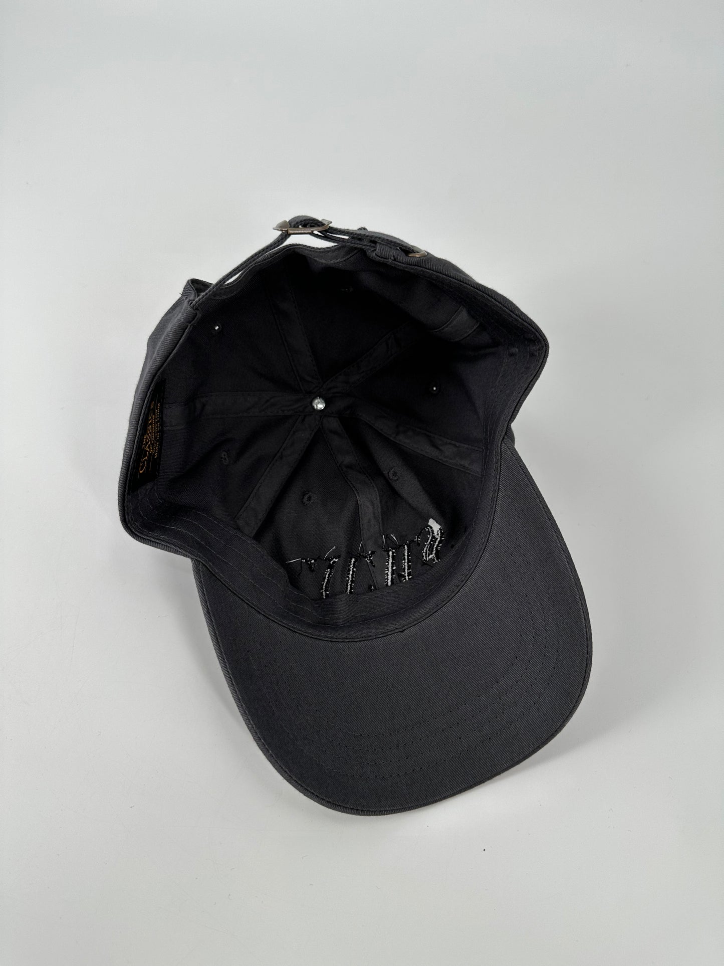 Black on Gray Dad Hat