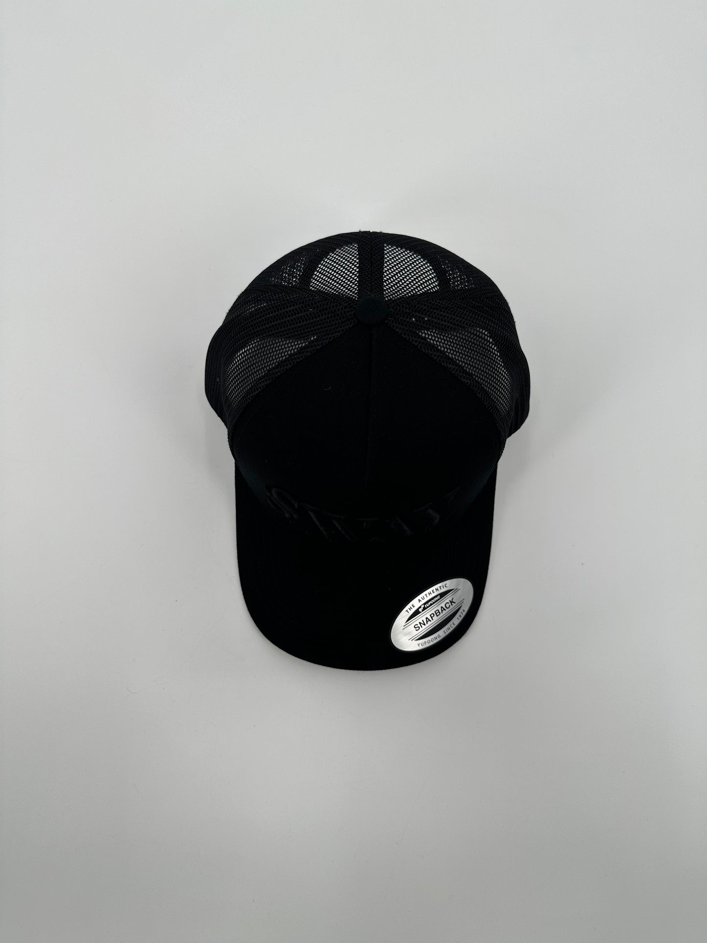 Black on Black Trucker Hat