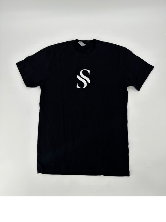 S Logo Short sleeve T-shirt Black