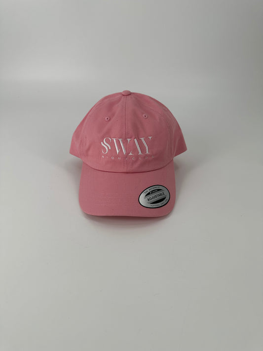 White on Pink Dad Hat