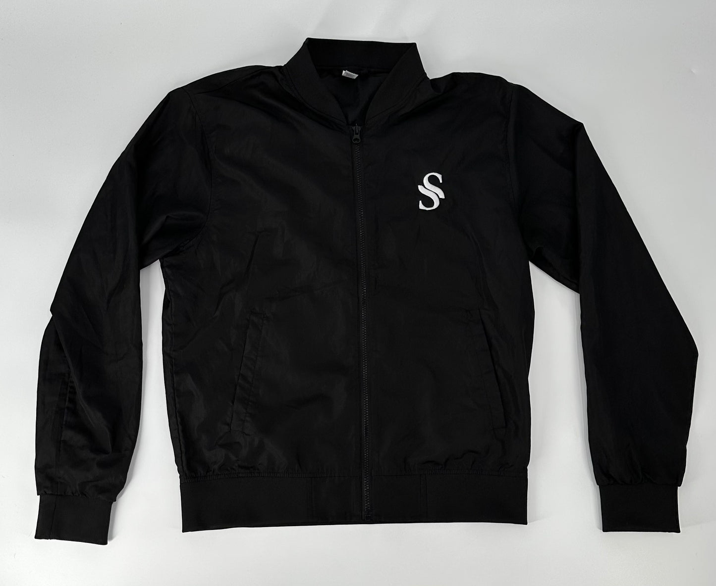 Sway Windbreaker Bomber Jacket Black